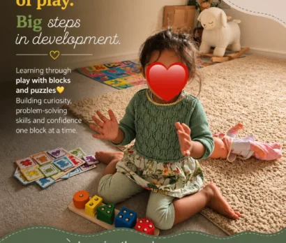 Learning through play with blocks and puzzles